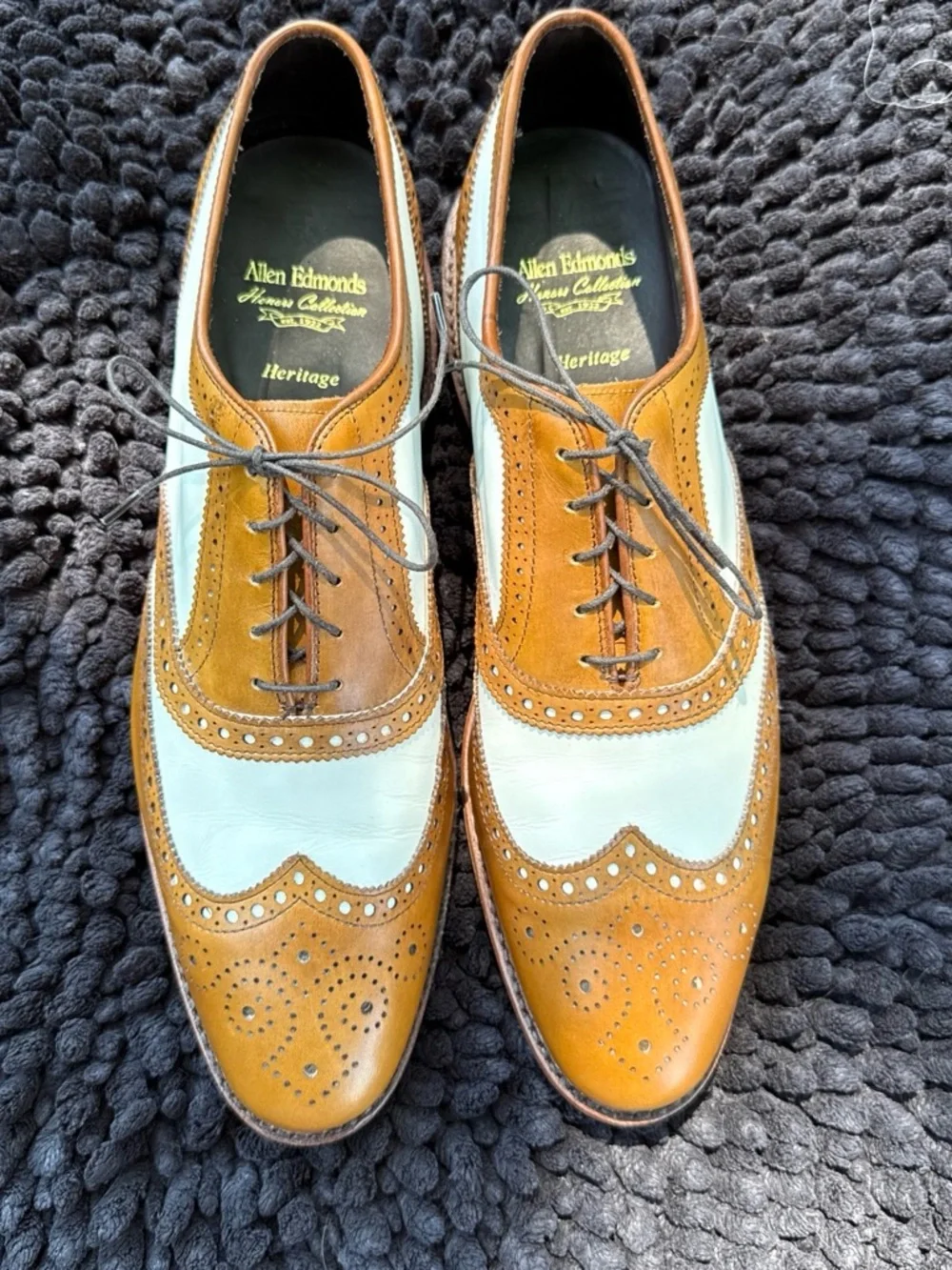 Designer GOLF SHOES! Allen Edmonds Honors Collection Heritage Brogue Oxfords